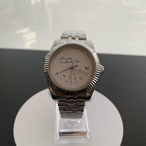 Custom I’m Already Late Datejust Watch